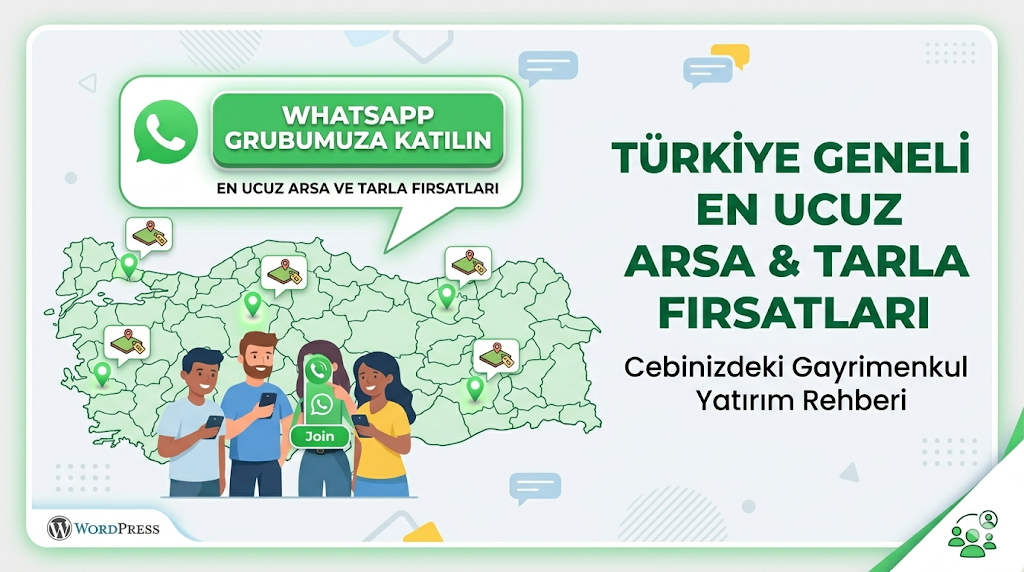 Gayrimenkul Arsa Tarla Arazi Whatsapp grubu