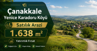 Çanakkale Yenice Karadoru Satılık Arazi 1638m2