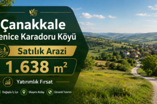 Çanakkale Yenice Karadoru Satılık Arazi 1638m2